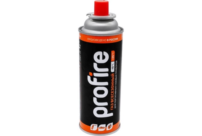 Баллон газовый туристический PROFIRE 00-00003898 цанговый, 220 гр.