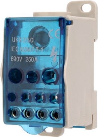 Блок распределительный REXANT РБД-250А на DIN-рейку [11-2003]