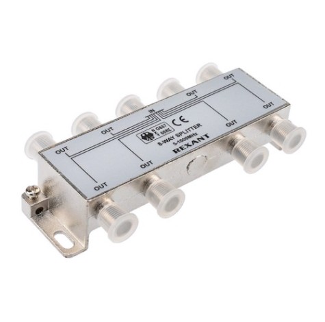 Делитель REXANT 05-6005 ТВх8 под F-разъем, 5-1000МГц