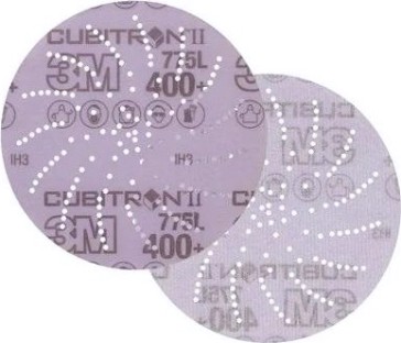 Диск на сетчатой основе 3M Cubitron II Hookit 775L 400+, 150 мм, КлинСэндинг, № 05 (уп.5шт) [7100145455]