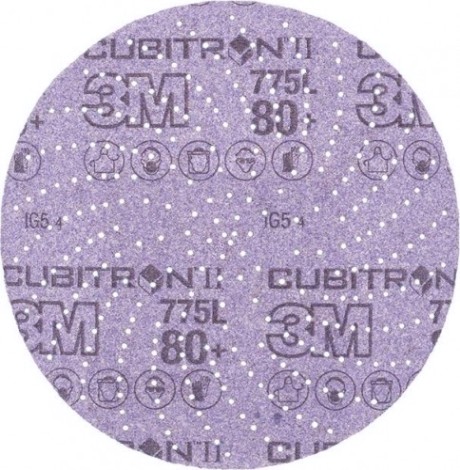Диск на сетчатой основе 3M Cubitron II Hookit 775L 80+, 150 мм, КлинСэндинг, № 868 (уп.5шт) [7100045072]