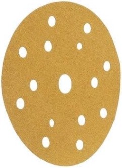 Диск на велюровой основе 3M 50 443 Круг 255P+ Hookit™ абразивный, золотой, 15 отвер, [7000034323]
