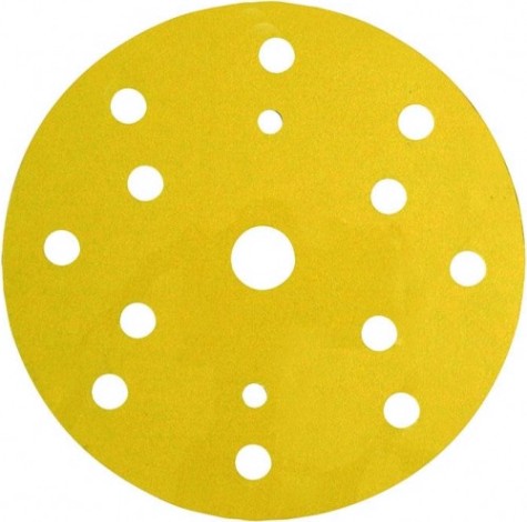 Диск на велюровой основе 3M 50 448 Круг 255P+ Hookit™ абразивный, золотой, 15 отвер, [7000034325]