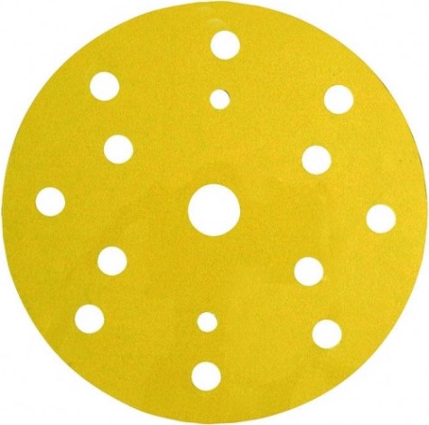 Диск на велюровой основе 3M 50 451 Круг 255P+ Hookit™ абразивный, золотой, 15 отвер, [7000034329]