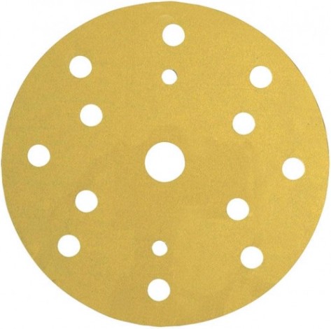 Диск на велюровой основе 3M 50 453 Круг 255P+ Hookit™ абразивный, золотой, 15 отвер, [7000034331]
