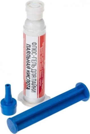 Флюс для пайки REXANT ПР3688 паяльная кислота, 12 мл, техно-шприц, блистер [09-3688]