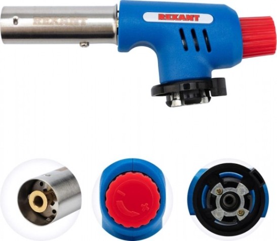 Газовая горелка REXANT GT-19 с пьезоподжигом [12-0019]