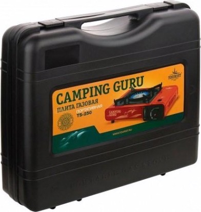 Газовая плита TOURIST CAMPING GURU TS-250 без переходника, в кейсе (Корея) [TS-250]