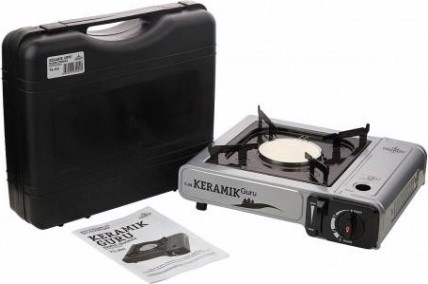 Газовая плита TOURIST KERAMIK GURU TS-200 керамическая конфорка, без переходника (Корея) [TS-200]