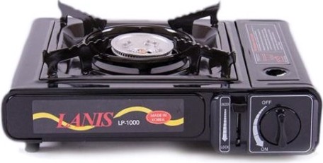 Газовая плита TOURIST "Lanis" LP-1000 с переходником, в кейсе (Китай) [00000000963]