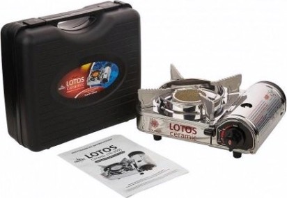 Газовая плита TOURIST LOTOS CERAMIC TR-350 керамическая конфорка, без переходника (Вьетнам) [TR-350]