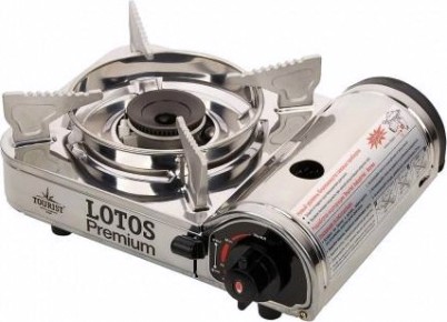 Газовая плита TOURIST LOTOS PREMIUM TR-300 керамическая конфорка, без переходника (Вьетнам) [TR-300]