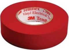 Изолента ПВХ 3M Temflex™ 1300 15 мм x 10 м, красная [7100080350]