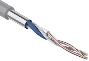Кабель REXANT F/UTP, CAT 5e, PVC 1х2х0,51мм, 24AWG, внутренний, серый [01-0120]