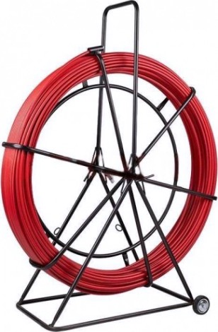Кабельная протяжка REXANT 47-1110 стеклопруток 100 м, красная (УЗК в тележке)