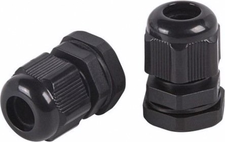 Кабельный ввод REXANT PG-9, 07-8009-1 (уп 100 шт) 4-8мм черный [07-8009-1]