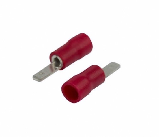 Клемма плоская REXANT 08-0311 (уп 100 шт) изолированная РПи-п 1.5-(2.8)/РпИп 1,25-3-0,8 [08-0311]