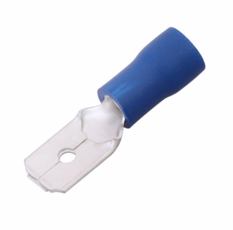 Клемма плоская REXANT 08-0333 (уп 100 шт) изолированная РПи-п 2.5-(6.3)/РпИп 2-6-0,8 [08-0333]