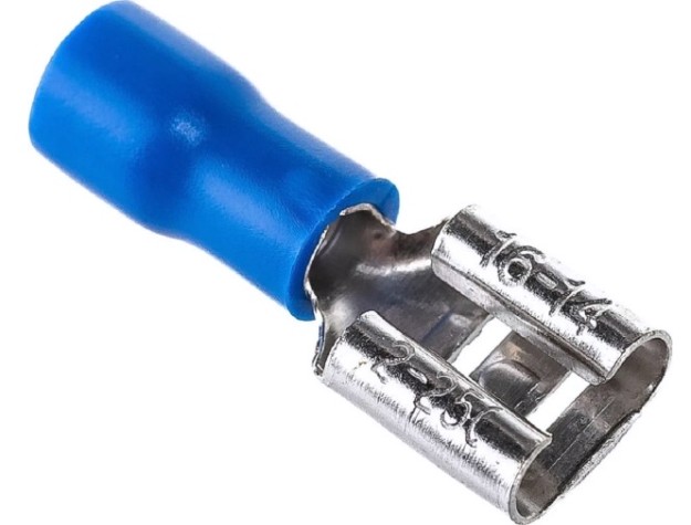 Клемма плоская REXANT 08-0433 (уп 100 шт) изолированная РПи-м 2.5-(6.3)/РпИм 2-250 [08-0433]