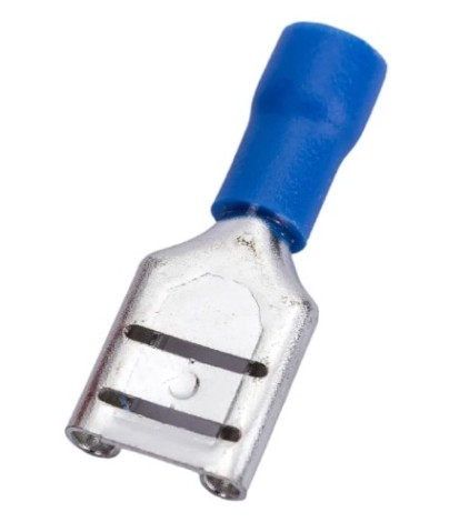 Клемма плоская REXANT 08-0434 (уп 100 шт) изолированная РПи-м 2.5-(9.0)/РпИм 2.5-9.0 [08-0434]
