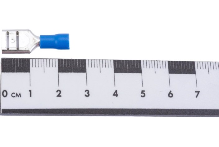 Клемма плоская REXANT 08-0434 (уп 100 шт) изолированная РПи-м 2.5-(9.0)/РпИм 2.5-9.0 [08-0434]