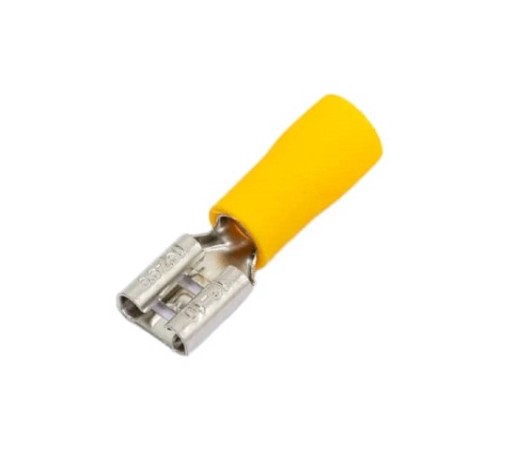Клемма плоская REXANT 08-0451 (уп 100 шт) изолированная РПи-м 6.0-(6.3)/РпИм 5,5-6-0,5 [08-0451]