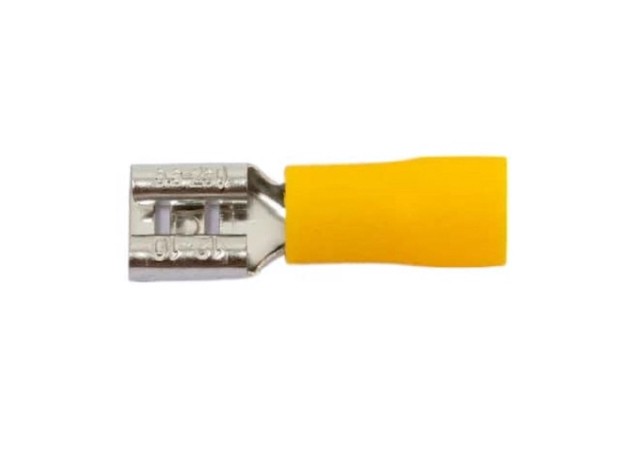 Клемма плоская REXANT 08-0451 (уп 100 шт) изолированная РПи-м 6.0-(6.3)/РпИм 5,5-6-0,5 [08-0451]