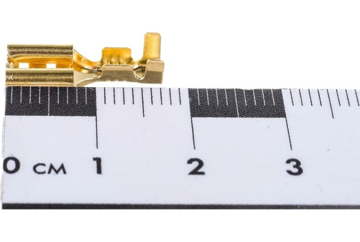 Клемма плоская REXANT 08-0912 (уп 100 шт) гнездо 7.7 мм 0.75-1.5 мм² (РП-м 1.5-(6.3)) [08-0912]