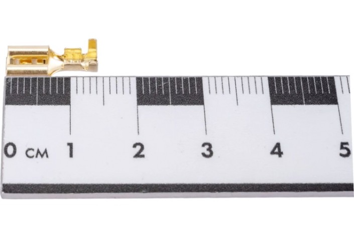 Клемма плоская REXANT 08-0920 (уп 100 шт) гнездо 5,6 мм 0.75-1.5 мм² (РП-м 1.5-(4.8)) [08-0920]
