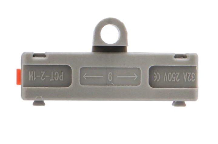 Клемма REXANT СМК 222-421P проходная 1 полюс, с монтажной площадкой (0,08-4 м [07-6261-05]
