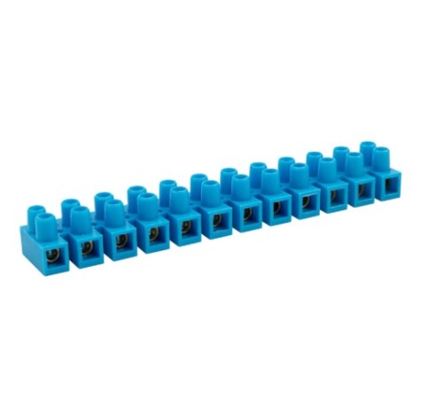Клеммная колодка REXANT 07-5012-4 винтовая КВ-12 4-12, ток 16А, синяя, 10шт/уп Клеммная колодка REXANT 07-5012-4 винтовая КВ-12 4-12, ток 16А, синяя, 10шт/уп