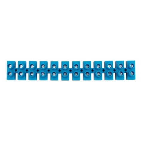 Клеммная колодка REXANT 07-5016-4 винтовая КВ-16 6-16, ток 30А, синяя, 10шт/уп Клеммная колодка REXANT 07-5016-4 винтовая КВ-16 6-16, ток 30А, синяя, 10шт/уп