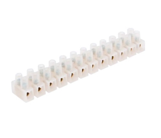 Клеммная колодка REXANT 07-5025 (уп. 10 штук) винтовая КВ-25 (10-25 мм²), ток 60А, белая (ЗВИ) [07-5025]