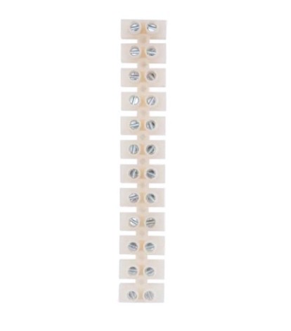 Клеммная колодка REXANT 07-5025 (уп. 10 штук) винтовая КВ-25 (10-25 мм²), ток 60А, белая (ЗВИ) [07-5025]