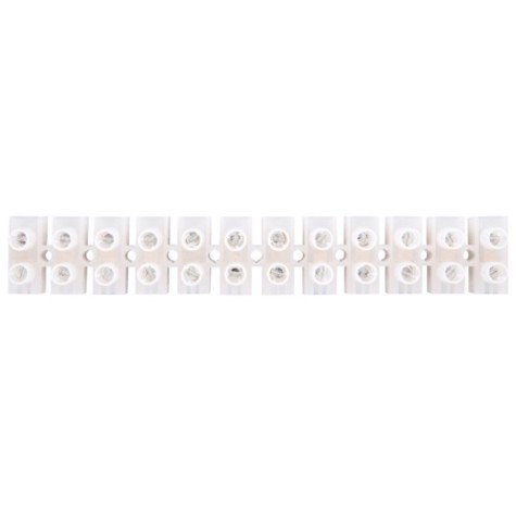 Клеммная колодка REXANT 07-5035 (уп. 10 штук) винтовая КВ-35 (10-35 мм²), ток 80А, белая (ЗВИ) [07-5035]