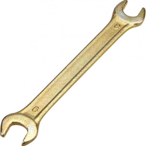 Ключ рожковый REXANT 12-5822-2 8х9 мм, желтый цинк
