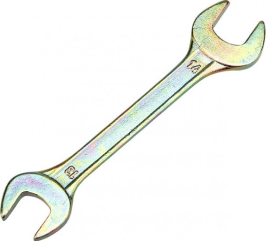 Ключ рожковый REXANT 12-5827-2 13х14 мм, желтый цинк