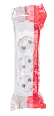 Колодка REXANT 13-4400 PREMIUM 3 гнезда, с/з, белый Колодка REXANT 13-4400 PREMIUM 3 гнезда, с/з, белый