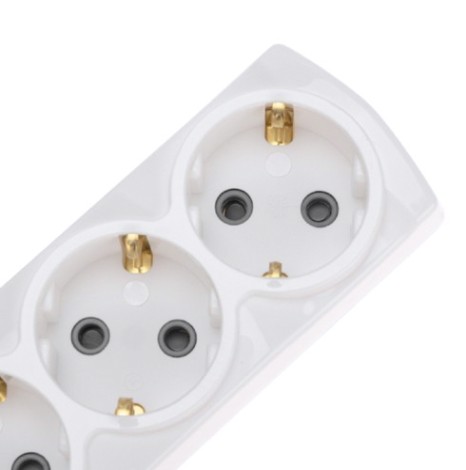 Колодка REXANT 13-4402 PREMIUM 3 гнезда, с/з, 2 USB, белый Колодка REXANT 13-4402 PREMIUM 3 гнезда, с/з, 2 USB, белый