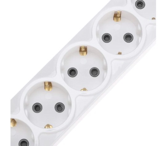 Колодка REXANT 13-4407 PREMIUM 6 гнезд, с/з, 2 USB, белый Колодка REXANT 13-4407 PREMIUM 6 гнезд, с/з, 2 USB, белый