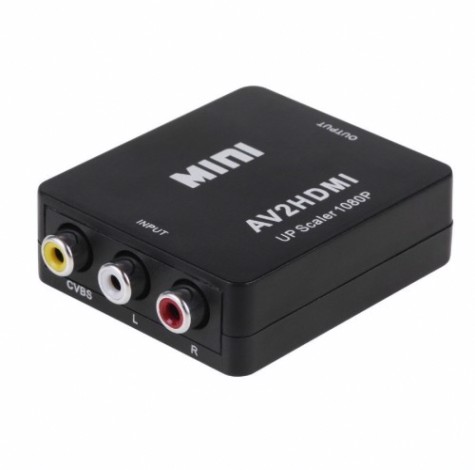 Конвертер REXANT 17-6939 3 RCA на HDMI, пластик, черный