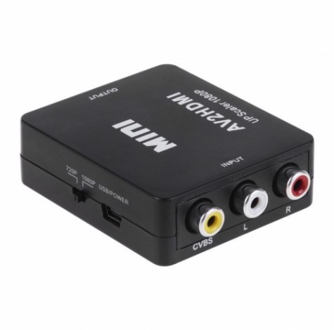 Конвертер REXANT 17-6939 3 RCA на HDMI, пластик, черный