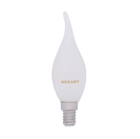 Лампа филаментная REXANT 604-113 Свеча на ветру CN37 9,5Вт 915Лм 2700К Е14, матовая Лампа филаментная REXANT 604-113 Свеча на ветру CN37 9,5Вт 915Лм 2700К Е14, матовая