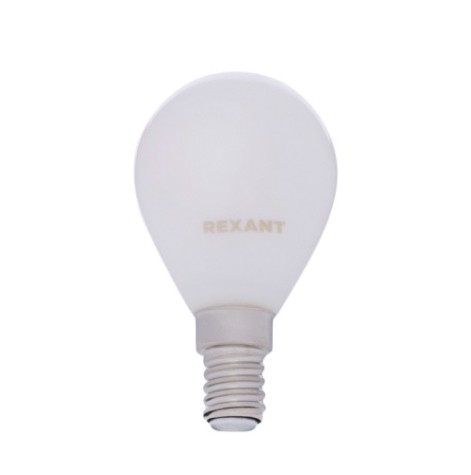 Лампа филаментная REXANT 604-134 Шарик GL45 9,5вт 915Лм 4000К Е14, матовая колба Лампа филаментная REXANT 604-134 Шарик GL45 9,5вт 915Лм 4000К Е14, матовая колба