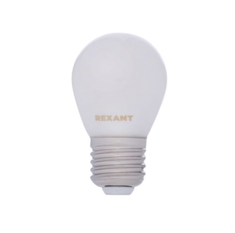 Лампа филаментная REXANT 604-135 Шарик GL45 9,5вт 915Лм 2700К Е27, матовая колба Лампа филаментная REXANT 604-135 Шарик GL45 9,5вт 915Лм 2700К Е27, матовая колба