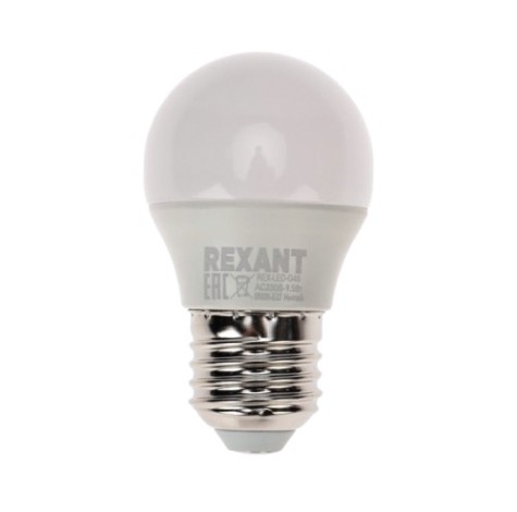 Лампа светодиодная REXANT 604-208 Шарик (GL) 9,5Bт E27 903Лм 6500К