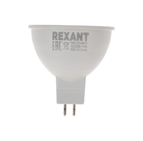 Лампа светодиодная REXANT 604-211 Рефлектор-cпот 9,5Вт GU5.3 760Лм 6500К