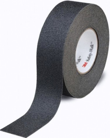 Лента противоскользящая универсальная 3M SAFETY-WALK 610 средней зернистости, черная 25,4 мм x 18,3 м [7100067526]