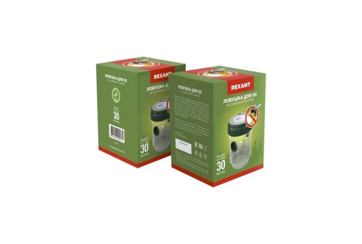 Ловушка для ос REXANT 71-0031 R 30м, на солнечной батарее Ловушка для ос REXANT 71-0031 R 30м, на солнечной батарее