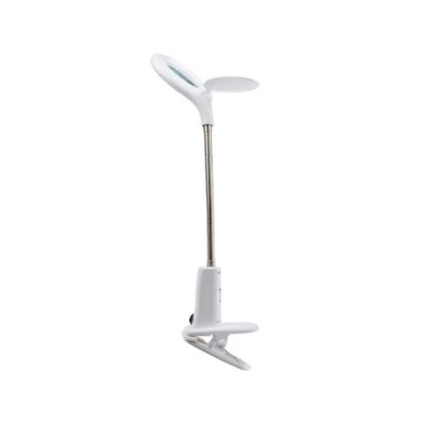 Лупа настольная REXANT 31-0244 3D+12D с подсветкой 60 LED, прищепка, ø100мм белая Лупа настольная REXANT 31-0244 3D+12D с подсветкой 60 LED, прищепка, ø100мм белая